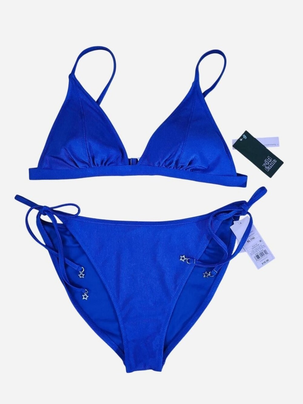 Wild Fable Royal Blue Triangle Bikini Set / NWT / Size: XL (16)